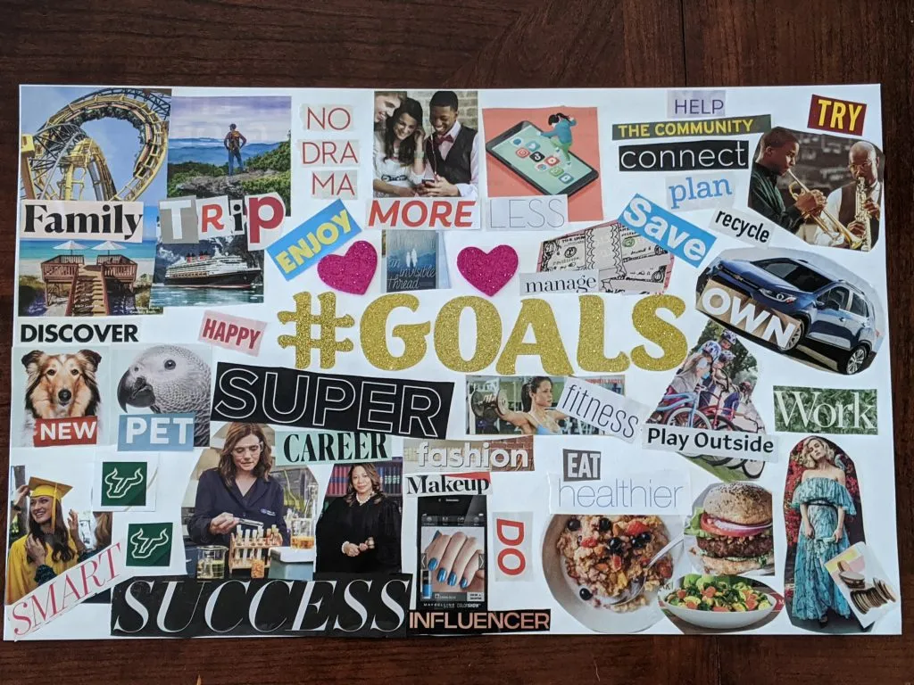 Best Way to Create a Vision Board for Your Goals - Crafting A Fun Life